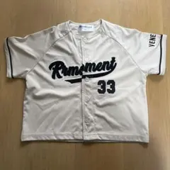 しまむら RRmoment ルルモーメント ベースボールシャツ 90