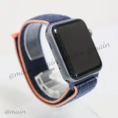 アップルウォッチ 42/44/45/49mm スポーツループ ディープネイビー