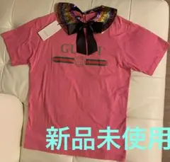 GUCCI ロゴ　オーバーサイズ　M 襟付き取り外せます　Tシャツ　新品未使用。のサムネイル