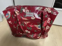 Cath Kidston ボストンバッグ 花柄 鳥柄　レッドのサムネイル