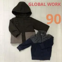 男の子　90 中綿ジャンパー　フリースジャケット　グローバルワーク　まとめ売り