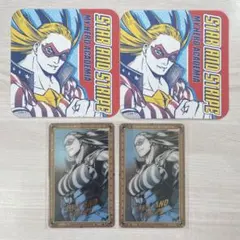 ヒロアカ　原画展　箔押しクリアカード　アートコースター　スターアンドストライプ