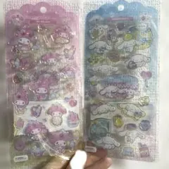 【正規品】ドロップジュエリーシール　マイメロ　シナモロール