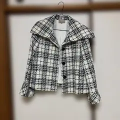 チェック柄 テーラードジャケット 7AR