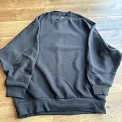 ドライスウェットクルーシャツ　ブラック　L