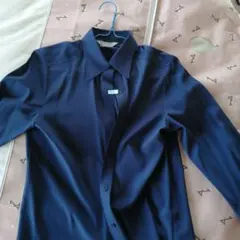 最終値下‼️高級品‼️日本製DUPRE ネイビー 長袖シャツ綺麗な青色長袖シャツ