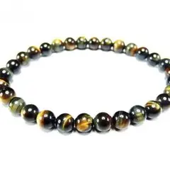 天然石3A+ミックスタイガーアイ約6ミリブレス