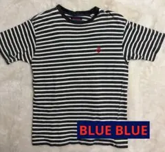 【お買得】BLUE BLUE ストライプ 半袖Tシャツ アンカー刺繍 サイズ　S