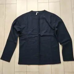 JIL SANDER ハーフジップ ウール シャツジャケット ニット 襟付き