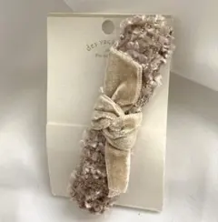 ヘアクリップ　モコモコ　リボン　かわいい　ヘアアクセサリー　ヘアアレンジ