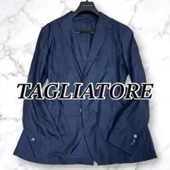 J5209 美品 タリアトーレ サハラ リネンアンコンジャケット ネイビー