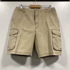 ベージュ カーゴショートパンツ