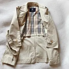 BURBERRY ロンドン ステンカラーコート ベージュ 比翼 ベルト付 40L