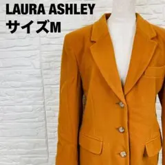 LAURA ASHLEY オレンジ テーラードジャケット M ウール【2443】