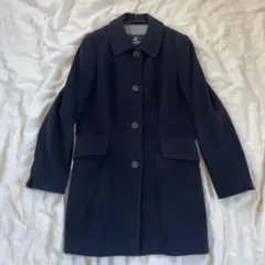 アクアスキュータム ネイビー コート アンゴラ 卒業式 冠婚葬祭 日本製 10