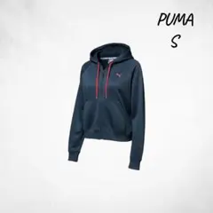 PUMA プーマ ジップアップパーカー トレーニングウェア ネイビー S