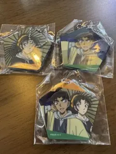 名探偵コナン グリッターホログラムキーホルダー 服部平次 遠山和葉 コナン