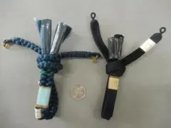 正絹・男性用羽織紐・2本まとめて・撚り房1本