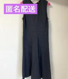 ジャンパースカート　ネイビー　ユニクロ