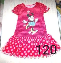 ミニーちゃん/ミニーマウス  ロングワンピース 120 ハロウィン/パーティー