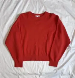 UNIQLO:C スムースコットンクルーネックセーター　オレンジ　XL