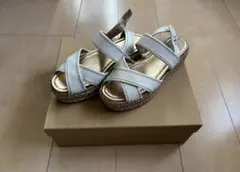 ☆訳あり安値！［PRADA］ ホワイト クロスストラップ サンダル 36.5☆