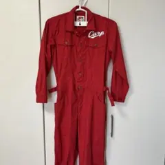 広島カープ 赤色 つなぎ　フルジップジャンプスーツ Lサイズ 作業着　CARPのサムネイル