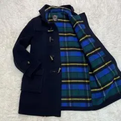 大きめ✨英国製✨グローバーオール ダッフルコート チェック裏地　L