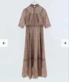 Dorry Doll 配色レース×ハシゴレース切り替えワンピースドレス
