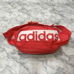 adidas アディダス　ボディバック　ショルダーバッグ　赤のサムネイル