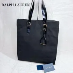 RALPH LAUREN ラルフローレン　キャンバス　エナメル　トートバッグのサムネイル