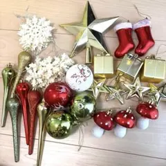 クリスマスオーナメントセット 20個以上　星　プレゼント　雪　等