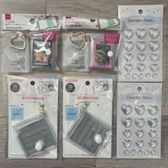 6点セット！アルバムキーホルダー ミニシール帳 デコレーションシール