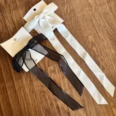 H&M リボンヘアゴム バレッタ2セット