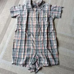 Polo Jeans Co. チェック柄ロンパース 80