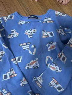 moujonjon 重機柄 長袖Tシャツ 110cmのサムネイル
