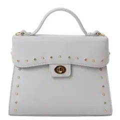 DIANA ハンドバッグ/ショルダーバッグ ライトグレー