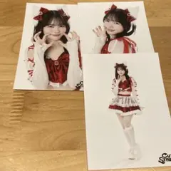 CUTIE STREET 真鍋凪咲 トクポ 生写真 クリスマス衣装 3枚