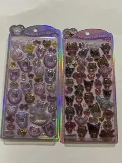 うるちゅるクロミ、日焼けサンリオシール2枚