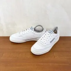 極美品　リーボック　クラブC85 ホワイト　 23.5センチ　天然皮革