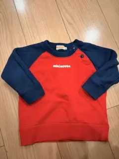 miki HOUSE トレーナー 80 赤/紺　ミキハウス