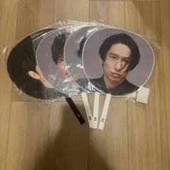 森田剛　井ノ原快彦　星型　うちわ　２枚セット　レア　１９９７年 V6 井ノ原快彦 コンサートツアー【公式星形ジャンボうちわセット