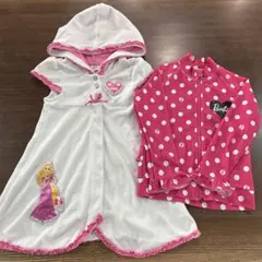 ラッシュガード　タオル　ガウン　110cm ラプンツェル　バービー　プール