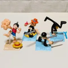 初期 ワンピース ガシャポングランドバトル 4体セット 台座つきミニフィギュア
