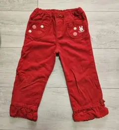 MIKIHOUSE★赤いコーデュロイ長ズボン 100cm