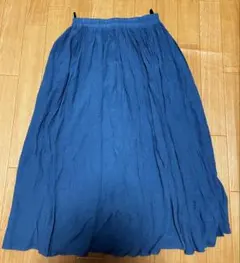 青色 フレアスカート Mサイズ