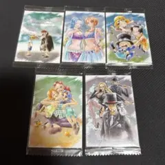 ワンピース ウエハース カード ルフィ＆シャンクス ナミ＆ビビ その他3 