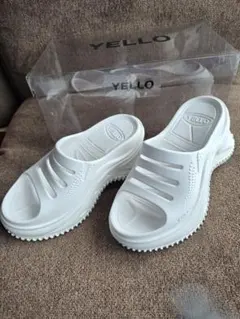 YELLO PLATFORM SANDALS M 白 プラットフォームサンダルのサムネイル