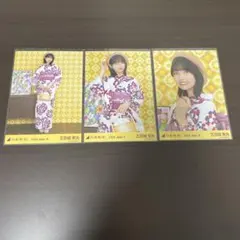 五百城茉央 乃木坂46 浴衣2026 福井 生写真 3種コンプ 真夏の全国