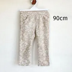 花柄 スパッツ 90cm ポケット付き ウエストゴム